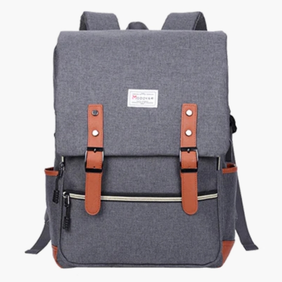 🎒Vintage style backpack or diaper bag grey and brown - Picture 7 of 7